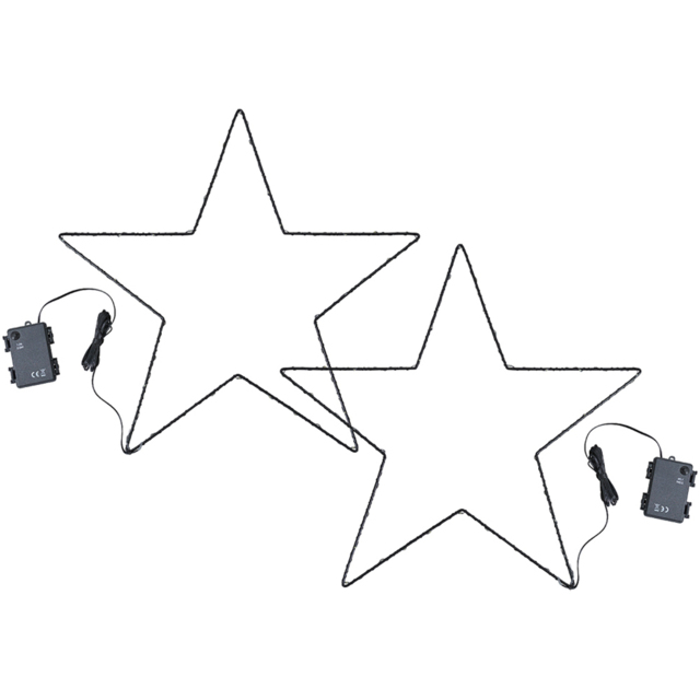 ValueLights Black LED Garden Star Light - Size: 50 x 50 x 50cm - Wilko - image 1