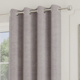 Enhanced Living Royale Silver Boucle Thermal Darkening Eyelet Curtains 168 x 229cm - Wilko - thumbnail 3