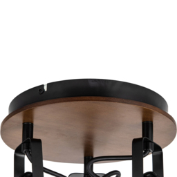 Cosylyte Kandan Matt Black 3 Light Wire Shade Spotlight - Size: 29.5 x 28.5 x 17.5cm - Brown - Wilko - thumbnail 6