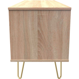 Crowndale 4 Drawer White Matt and Bardolino Oak Chest of Drawers Ready Assembled - Wilko - thumbnail 5
