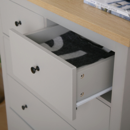 Wiltshire 5 Drawer Grey Storage Chest - Home Garden Direct - Wilko - thumbnail 5