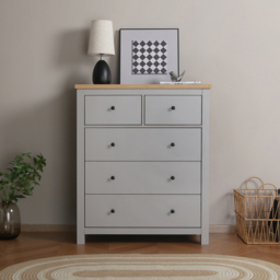 Wiltshire 5 Drawer Grey Storage Chest - Home Garden Direct - Wilko - thumbnail 7