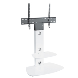 AVF Lucerne Satin White Curved Pedestal TV Unit - Size: 44.7 x 70 x 117.7cm - Wilko - thumbnail 3