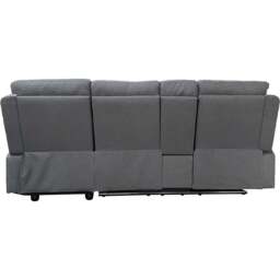 DS Living Sorento 3 Seater Grey Fabric Right Hand Chaise Corner Recliner Sofa - Wilko - thumbnail 7