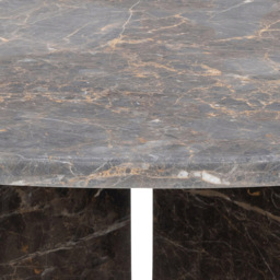 Florence Vega Marron Marble Round Coffee Table - Grey - Furniture To Go - Wilko - thumbnail 6