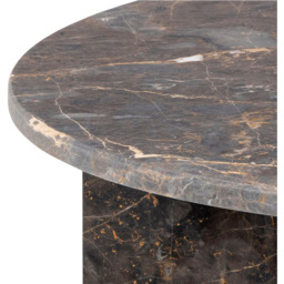 Florence Vega Marron Marble Round Coffee Table - Grey - Furniture To Go - Wilko - thumbnail 7
