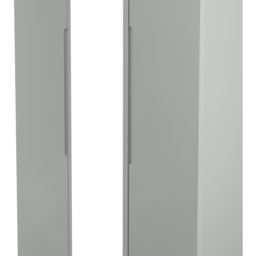 Crowndale Milan 3 Door Dusk Grey Tall Mirrored Wardrobe Ready Assembled - Wilko - thumbnail 6