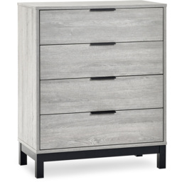 Julian Bowen Bali 4 Drawer Grey Oak Chest of Drawers - Wood - Wilko - thumbnail 3