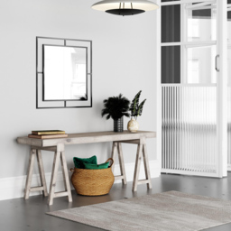 Decortie Corner Black Frame Modern Design Mirror - Size: 58.6  x 58.6  x 2.0 cm - Wilko - thumbnail 5