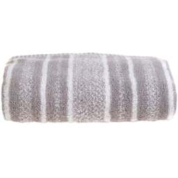 Allure Bath Fashions Grey Stripe Hand Towel - Size: 50 x 90cm - Wilko