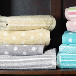 Allure Bath Fashions Grey Stripe Hand Towel - Size: 50 x 90cm - Wilko - thumbnail 3