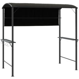 vidaXL 2 x 1.1m Anthracite Gazebo with Roof - Size: 1 x 2m - Grey - Wilko - thumbnail 3
