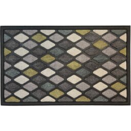 Scrape N Sorb Geometric Doormat Multicolour - Wilko - thumbnail 1