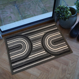 Scrape N Sorb Geometric Doormat Multicolour - Wilko - thumbnail 4