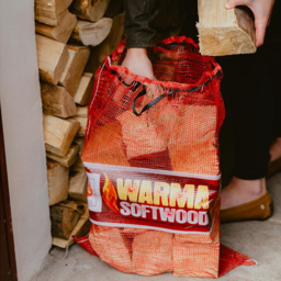 Warma Softwood Net Bag 15kg 3 Pack - Size: 90 x 50 x 30cm - brown - Wilko - thumbnail 3