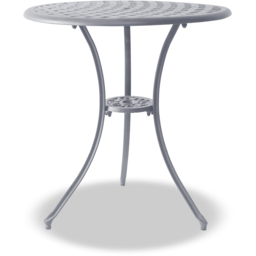 Centurion Oshowa 2 Seater Grey Round Garden Bistro Table with Parasol Hole - Wilko - thumbnail 3