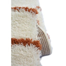 Homemaker Ivory and Terracotta Snug Isobar Shaggy Rug 120 x 170cm - Multi - Wilko - thumbnail 4