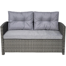 RayGar Vinci 4 Seater Rattan Garden Lounge Set - Grey - Wilko - thumbnail 4