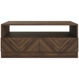 GFW Catania 2 Drawer Royal Walnut Coffee Table - Size: 52 x 94 x 41cm - Brown - Wilko - thumbnail 5