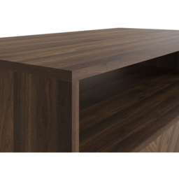 GFW Catania 2 Drawer Royal Walnut Coffee Table - Size: 52 x 94 x 41cm - Brown - Wilko - thumbnail 7