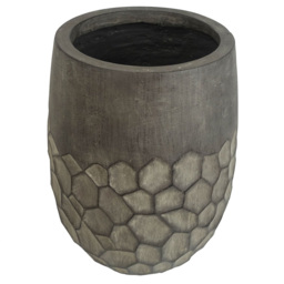 Leaf Grey Honeycomb Composite Planter 38 x 27cm - Size: 38 x 27 x 27cm - Wilko - thumbnail 4