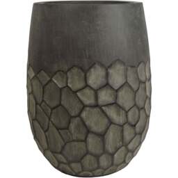 Leaf Grey Honeycomb Composite Planter 38 x 27cm - Size: 38 x 27 x 27cm - Wilko - thumbnail 1