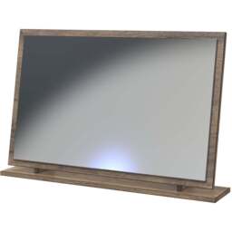 Crowndale Las Vegas Vintage Oak Large Mirror Ready Assembled - Size: 75 x 49cm - Brown - Wilko - thumbnail 1