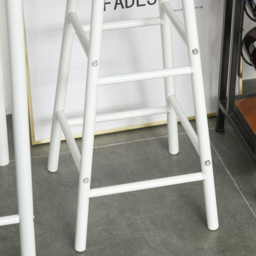 Portland 2 Seater White and Oak Bar Table with Stools - Multi - Wilko - thumbnail 4