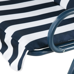 Outsunny 3 Seater Blue Swing Chair with Canopy - Size: 138.5 x 52.5 x 14.5cm - Wilko - thumbnail 4