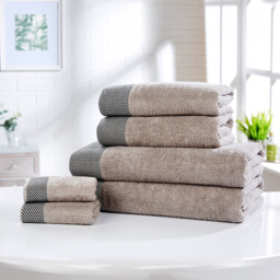 Rapport Home Tidal Natural Cotton Face Cloth - Size: 0.1 x 30 x 30cm - Cream - Wilko - thumbnail 3