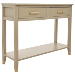 Palazzi 2 Drawer Clay Console Table - Size: 35 x 105 x  80cm - Cream - Wilko - thumbnail 3