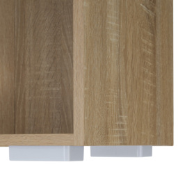 tectake Lexi 5 Shelf Light Oak Sonoma Bookshelf - Size: 190 x 30 x 60cm - Brown - Wilko - thumbnail 6