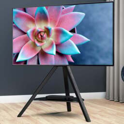 AVF Hoxton Sound Single Shelf Black Freestanding Tripod TV Unit - AVF Group Ltd - Wilko