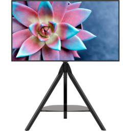AVF Hoxton Sound Single Shelf Black Freestanding Tripod TV Unit - AVF Group Ltd - Wilko - thumbnail 4