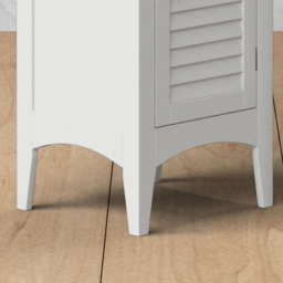 Teamson Home Glancy 2 Door White Wooden Tall Tower Storage Cabinet - Size: 160.0 x 33.0 x 38.1cm - Wilko - thumbnail 5