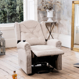 Artemis Home Crawley Beige Massage and Heat Electric Lift Assist Recliner Chair - Size: Single - Cream - Wilko - thumbnail 4