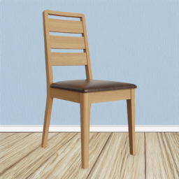 FWStyle Taberno Set of 2 Oak Dining Chairs - Brown - Wilko