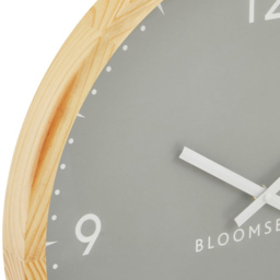 Premier Housewares Vitus Grey Round Wall Clock 50cm - Size: 50 x 5 x 50cm - Wilko - thumbnail 4