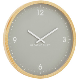 Premier Housewares Vitus Grey Round Wall Clock 50cm - Size: 50 x 5 x 50cm - Wilko - thumbnail 3