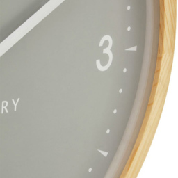 Premier Housewares Vitus Grey Round Wall Clock 50cm - Size: 50 x 5 x 50cm - Wilko - thumbnail 6