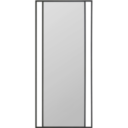 MirrorOutlet The Genestra Black Modern Wall and Leaner Garden Mirror 180 x 80cm - Size: 180 x 80 x 3cm - Wilko - thumbnail 1