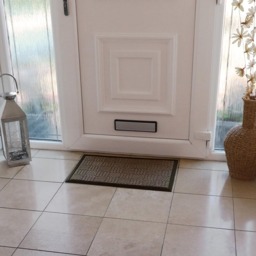 JVL Brown Firth Rubber Doormat 40 x 70cm - JVL Homewares - Wilko - thumbnail 3
