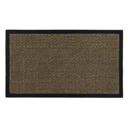 JVL Brown Firth Rubber Doormat 40 x 70cm - JVL Homewares - Wilko - thumbnail 1