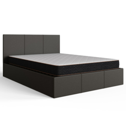 GFW Small Double Grey Hopsack Fabric End Lift Ottoman Bed with Memory Pocket Spring Mattress - Wilko - thumbnail 5