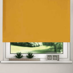 New EdgeBlinds Thermal Blackout Roller Blinds Ochre 110cm - Size: W 110cm x D 165cm - Yellow - New Edge Blinds - Wilko - thumbnail 4