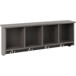 GFW Kempton Grey Wall Mounted Storage Shelves - Size: 17 x 92 x 34cm - Wilko - thumbnail 4