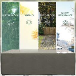 Outsunny Grey Oxford Rectangular Rattan Furniture Cover 222 x 155 x 67cm - Size: 38 x 37 x 6.8cm - Wilko - thumbnail 5