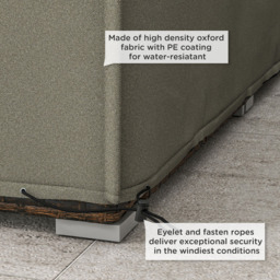 Outsunny Grey Oxford Rectangular Rattan Furniture Cover 222 x 155 x 67cm - Size: 38 x 37 x 6.8cm - Wilko - thumbnail 6