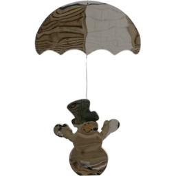 Samuel Alexander LED Infinity Hanging Parachute Snowman Christmas Decoration 60cm - Size: 60 x 39 x 2cm - White - Wilko - thumbnail 4