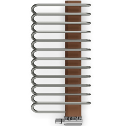 Terma Michelle 1245BTU Nickel Gloss and Copper Heated Towel Rail 780 x 400mm - Size: 78 x 40 x 12.6cm - Multi - Wilko - thumbnail 5